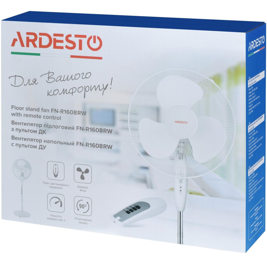 Вентилятор Ardesto FN-R1608RW с ПДУ