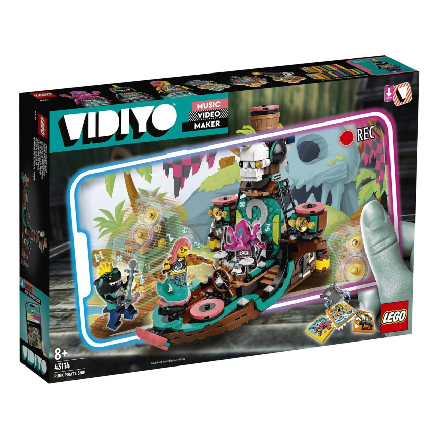 Конструктор LEGO VIDIYO Punk Pirate Ship (Корабль Пирата Панка) 43114