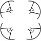 Защита на пропеллеры DJI Tello Propeller Guards (4шт) (CP.PT.00000222.01)