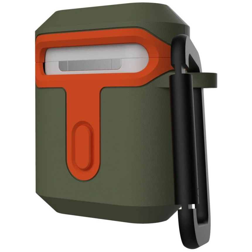 Чехол UAG для Airpods Standard Issue Hard Olive/Orange (10242F117297)