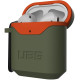 Чехол UAG для Airpods Standard Issue Hard Olive/Orange (10242F117297)