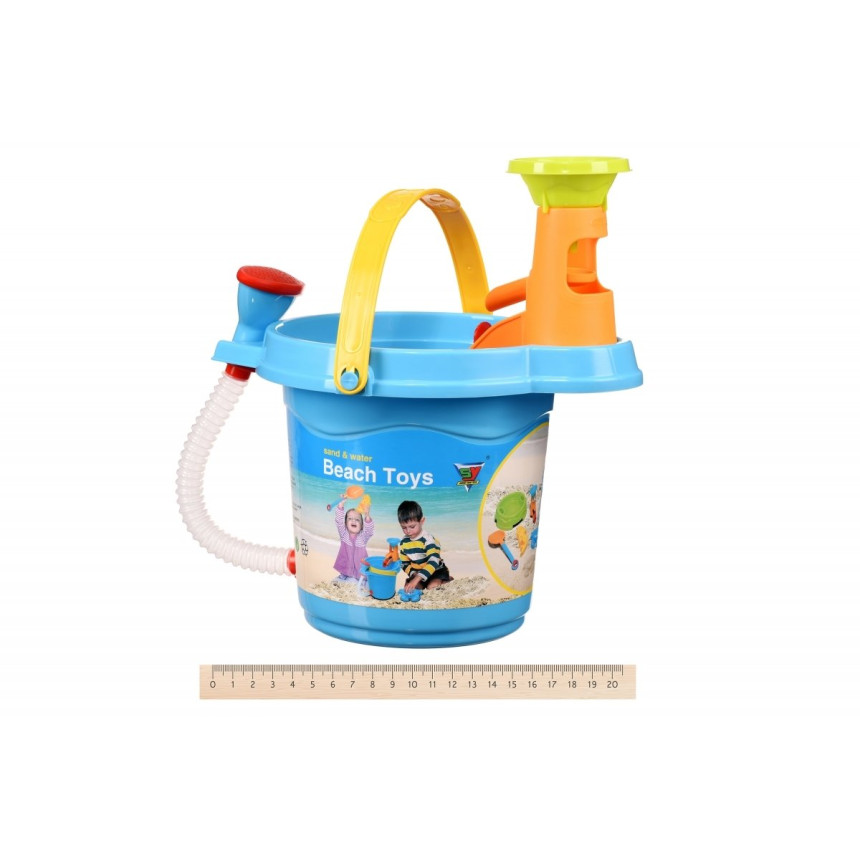 Набор для игры с песком Same Toy Ведерко 6 единиц синее (969Ut-1)