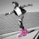 Ролики Neon INLINE SKATES Розовый (размер 34-38)