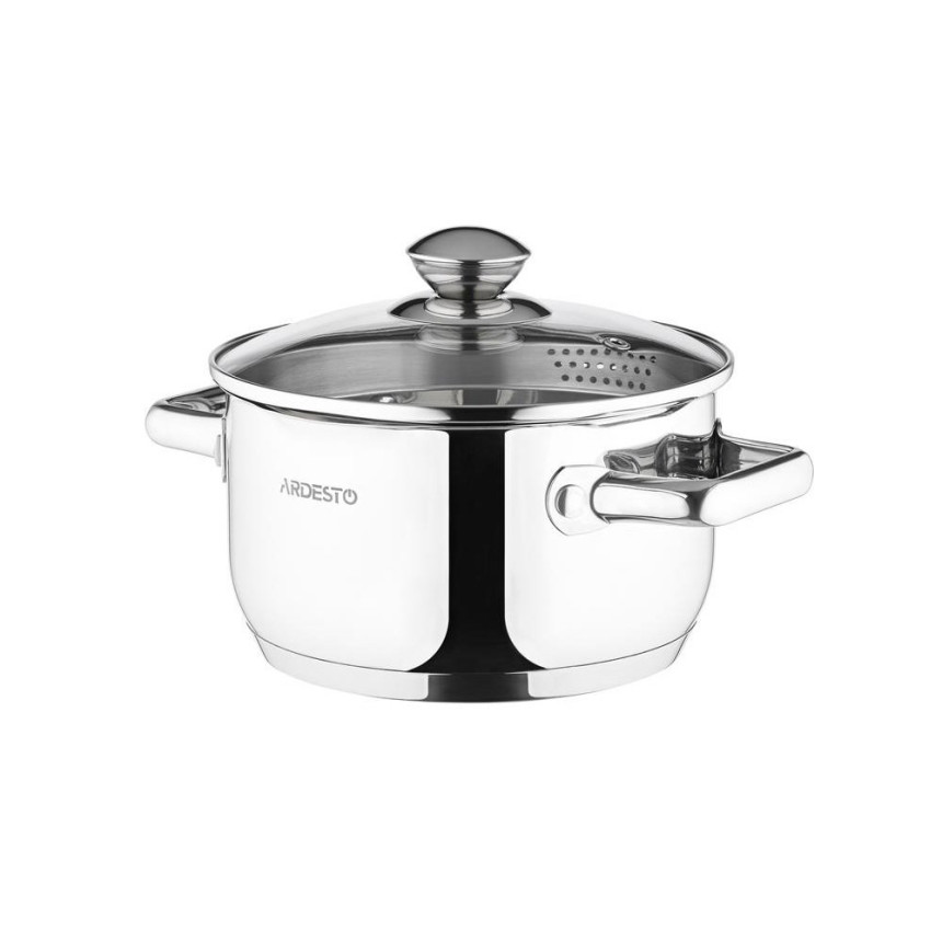 Кастрюля Ardesto Gemini с носиком для слива 2.5 л (AR2825CS)
