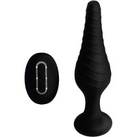 Анальная пробка с дистанционным управлением - Silicone Vibrating Anal Plug with Remote Control