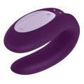 Вибратор для пары с управлением через приложение Satisfyer Double Joy Purple - 9х5.7см, (фиолетовый)