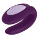Вибратор для пары с управлением через приложение Satisfyer Double Joy Purple - 9х5.7см, (фиолетовый)